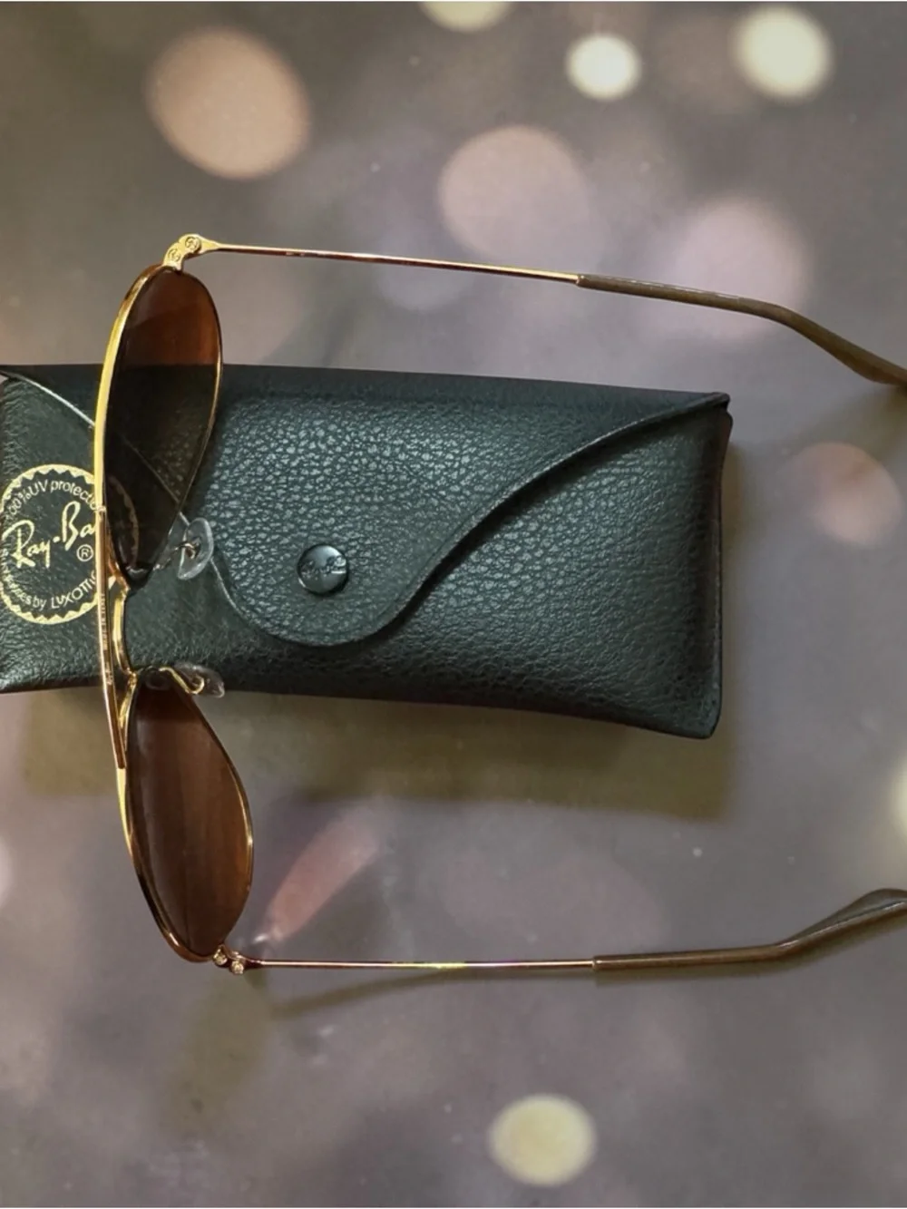 Ray-Ban Aviator Sunglasses - Gold Frame with Brown Lenses - Picture 2 of 12